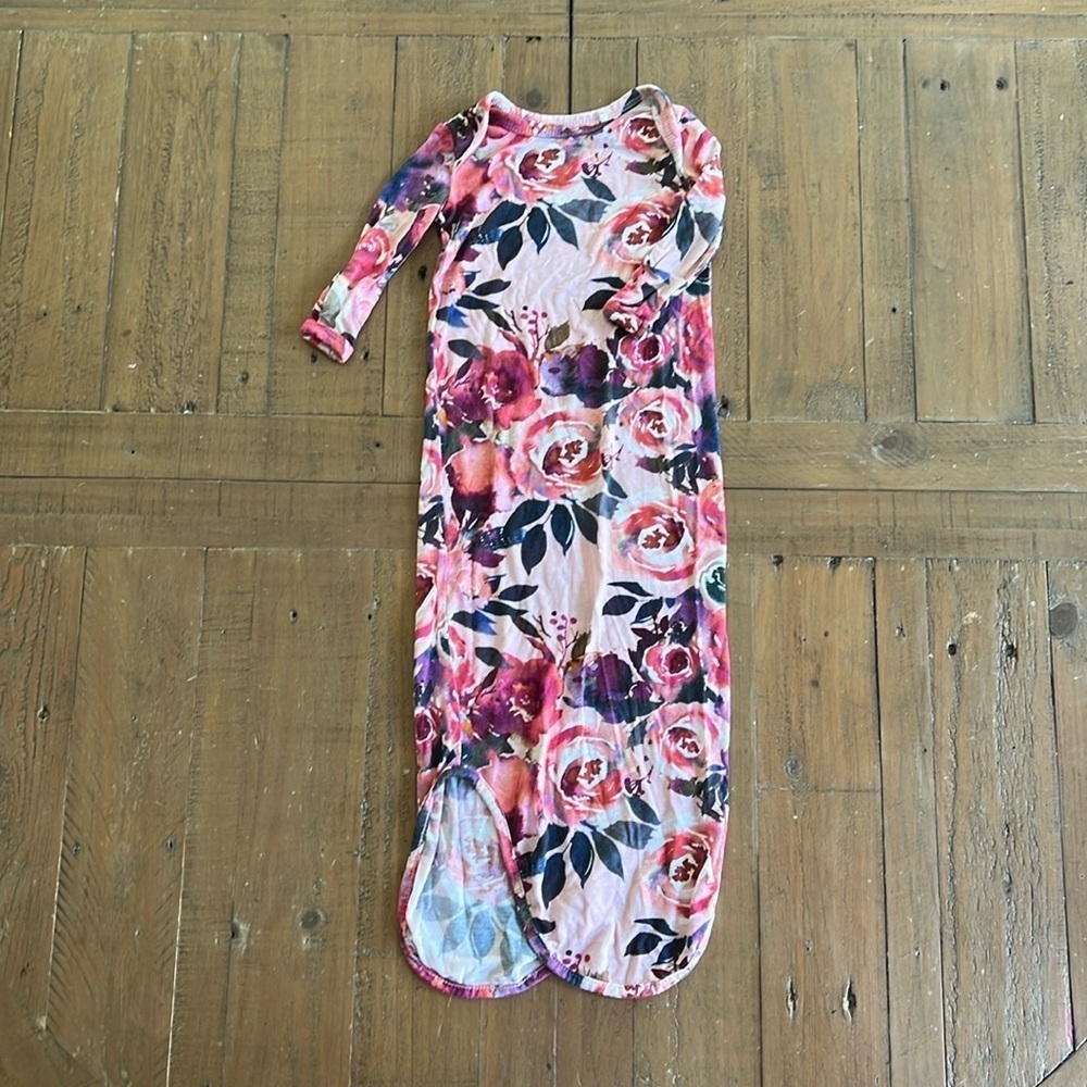 Posh peanut dusk rose bamboo knotted gown